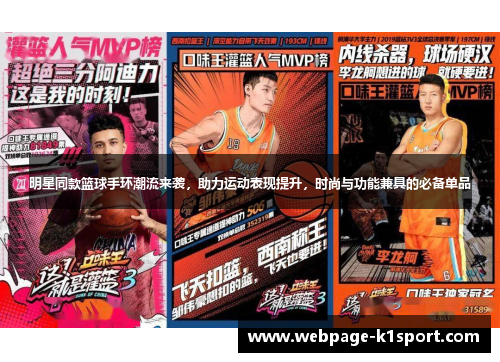明星同款篮球手环潮流来袭，助力运动表现提升，时尚与功能兼具的必备单品